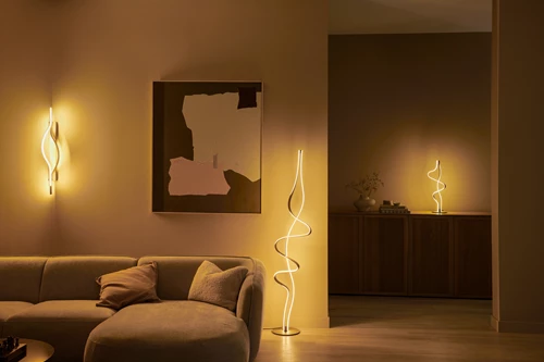 Lucide LAMBADA - Table lamp - LED Dim. - 1x19W 2700K - Champagne Color - Premium - atmosphere 5